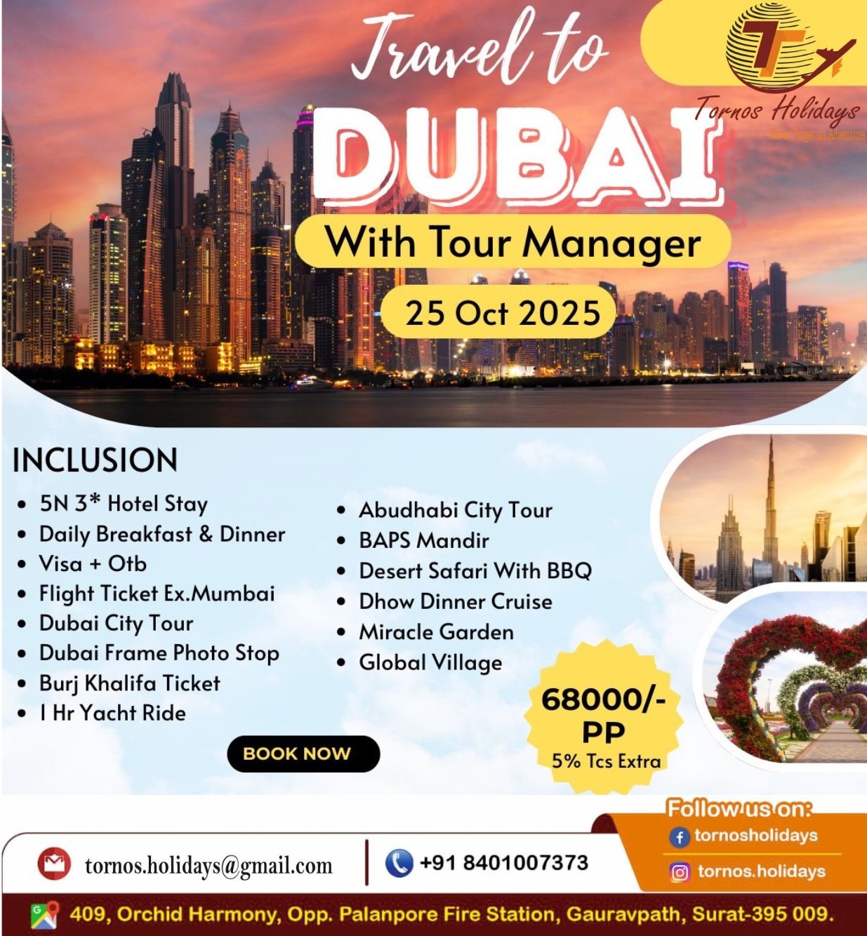 Tornos Holidays surat